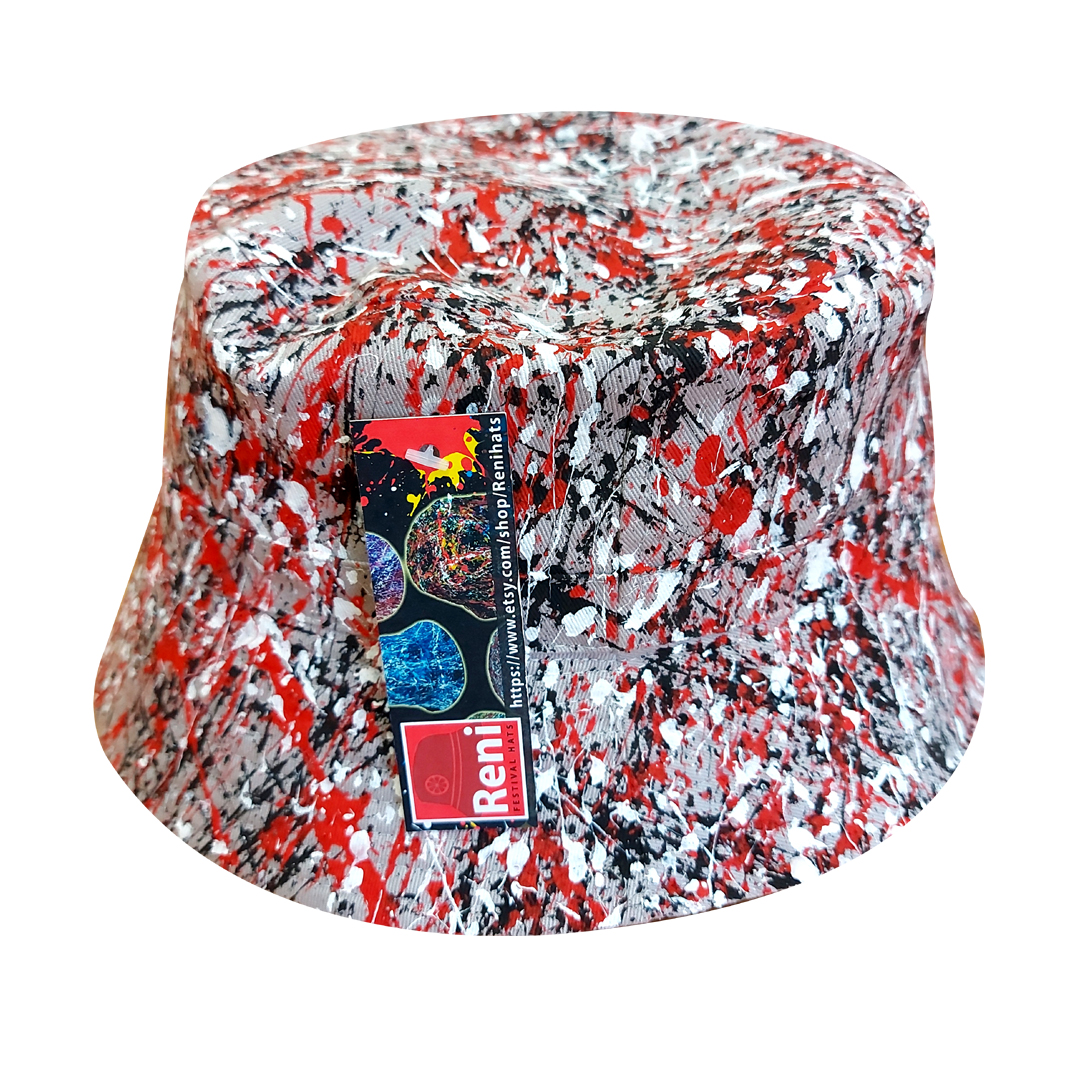 Jackson Pollock style hat